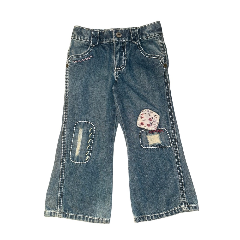 Vintage Old Navy Girls Patchwork flare Jeans Size 3T | Excellent condition